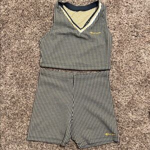 Ladies Checkered Champion Two-Piece Set vintage